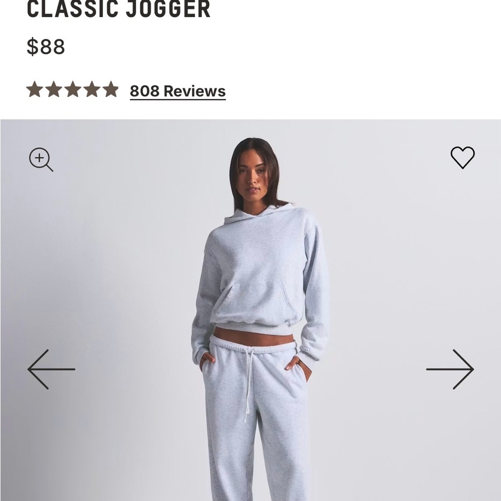 Skims Light Gray Classic Jogger